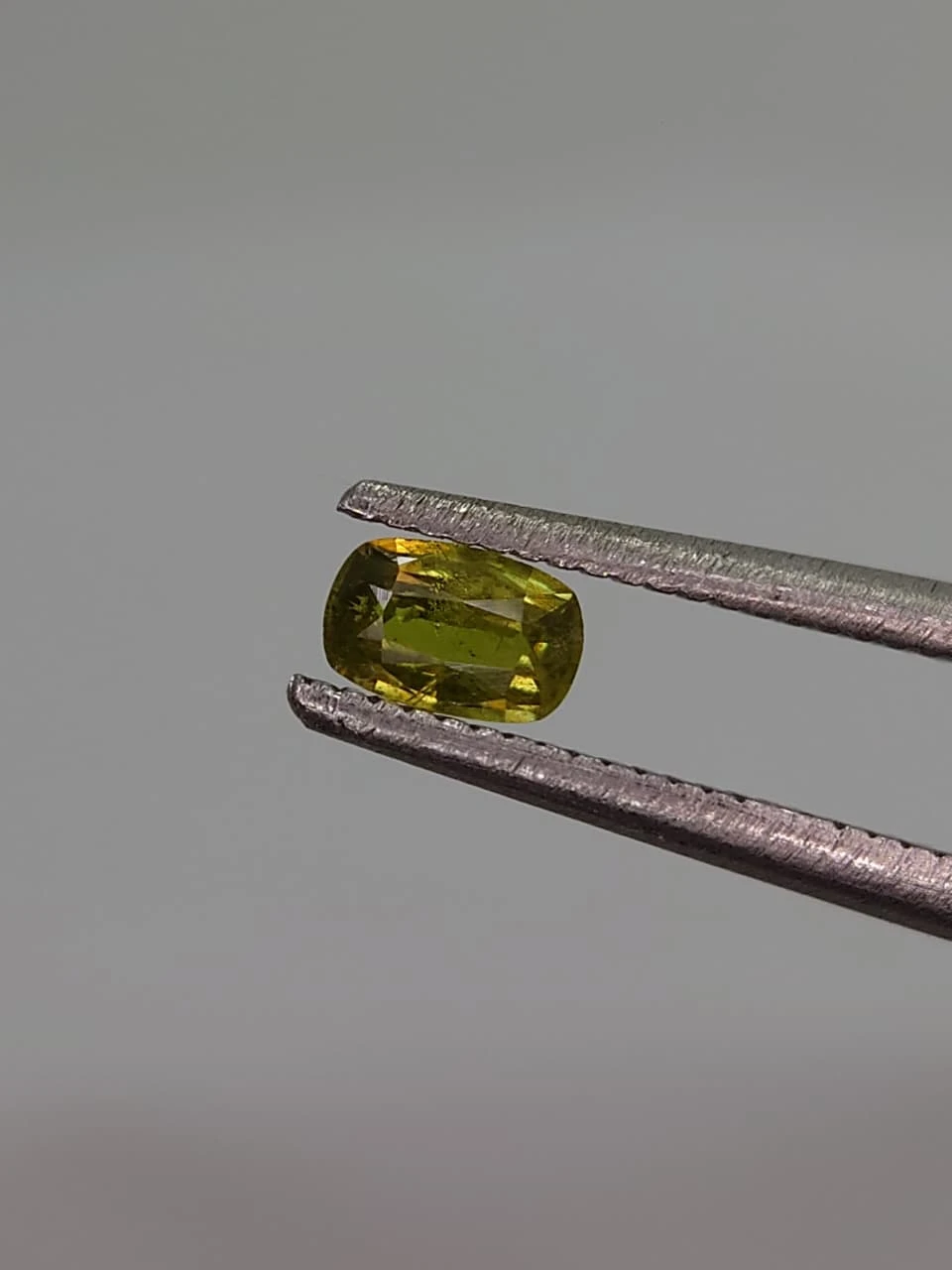 0.2ct Cushion Faceted Natural Demantoid Garnet from Madagascar — view 4